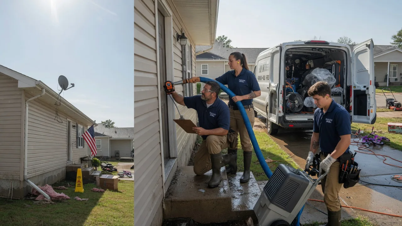 Ceiling Water Damage Restoration in Christine, ND near me